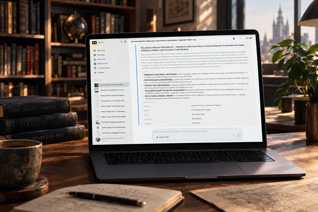 Book listings optimized by AI