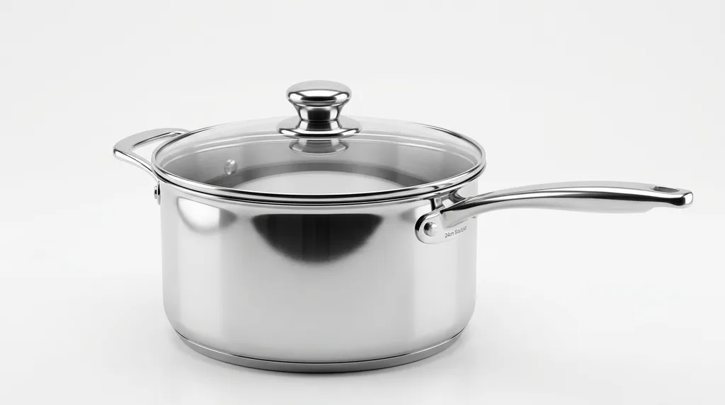 Professional shot of 24cm stainless stockpot