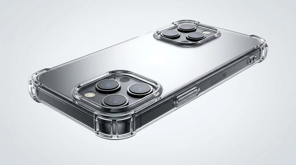 Bright product render of shockproof case