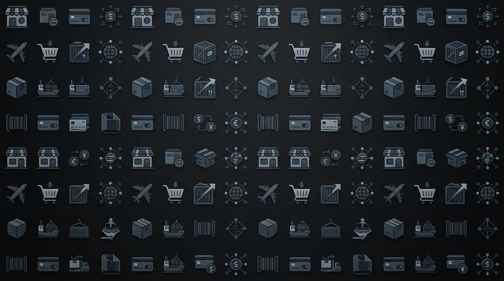 Background pattern of supported marketplace logos