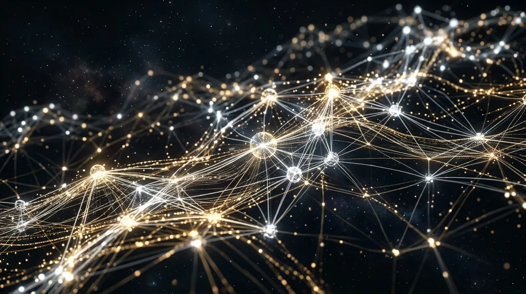 Abstract geometric AI interface visualization