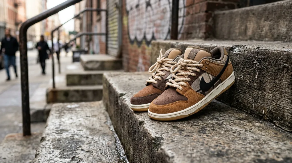 AI generated lifestyle scene for sneakers