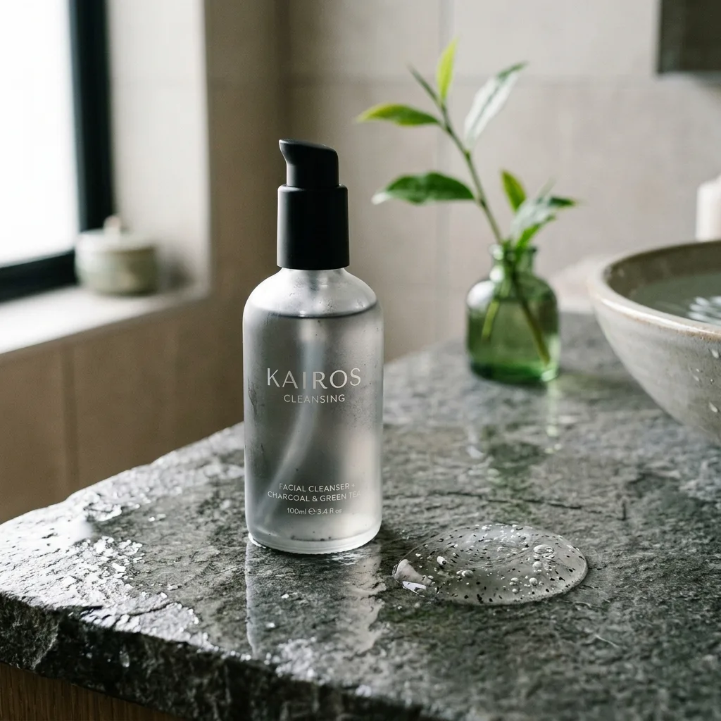 Personal care product pack-shot with ingredient highlights