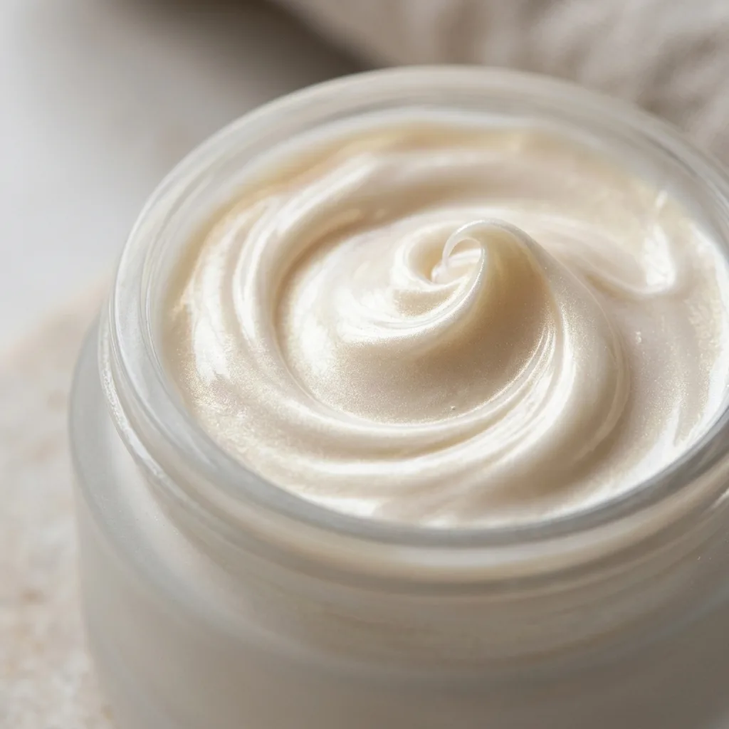 Beauty product ingredient texture close-up