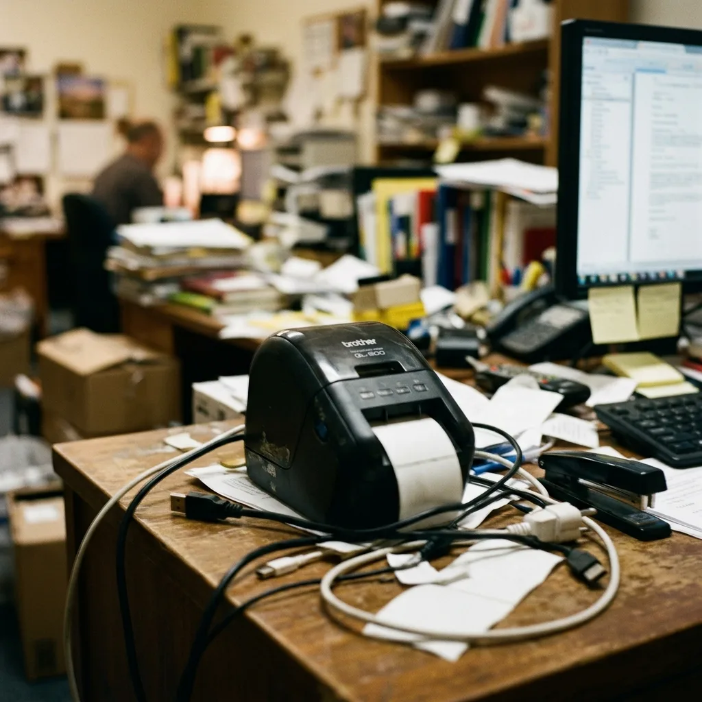 Before optimization — blurry label printer photo, Office Supplies Office Tech category