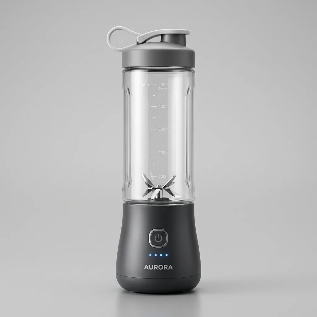 Portable USB blender product photo for localization demo