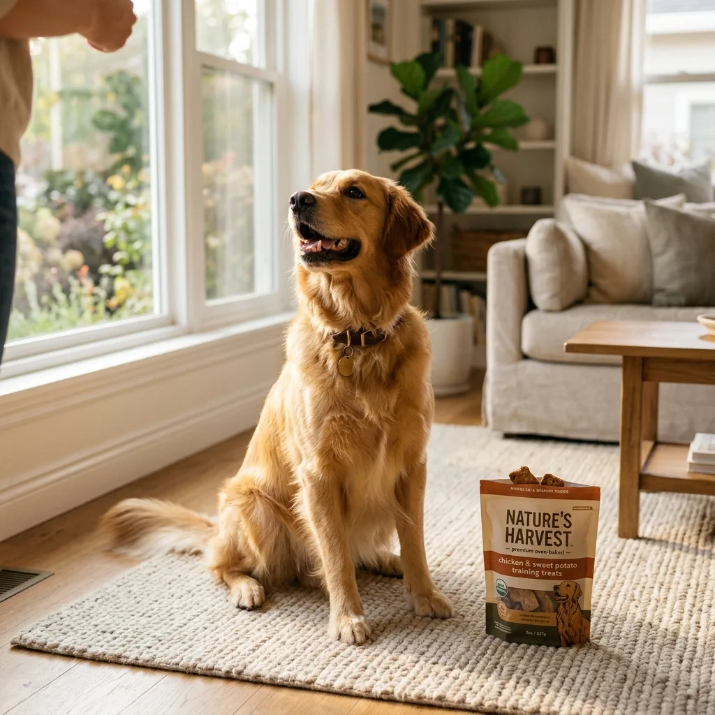 Thumbnail of lifestyle photo with Golden Retriever