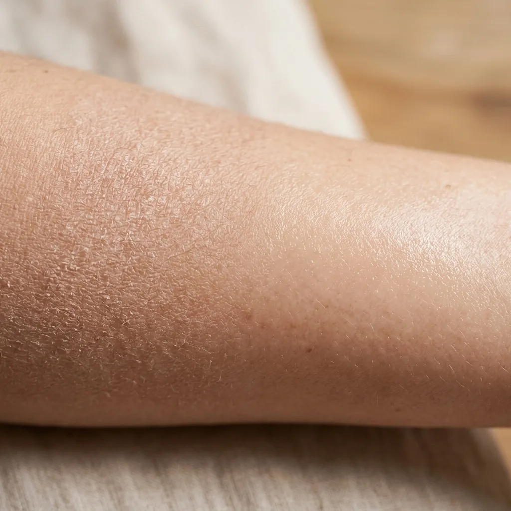 Before and after skin result visual for beauty listing