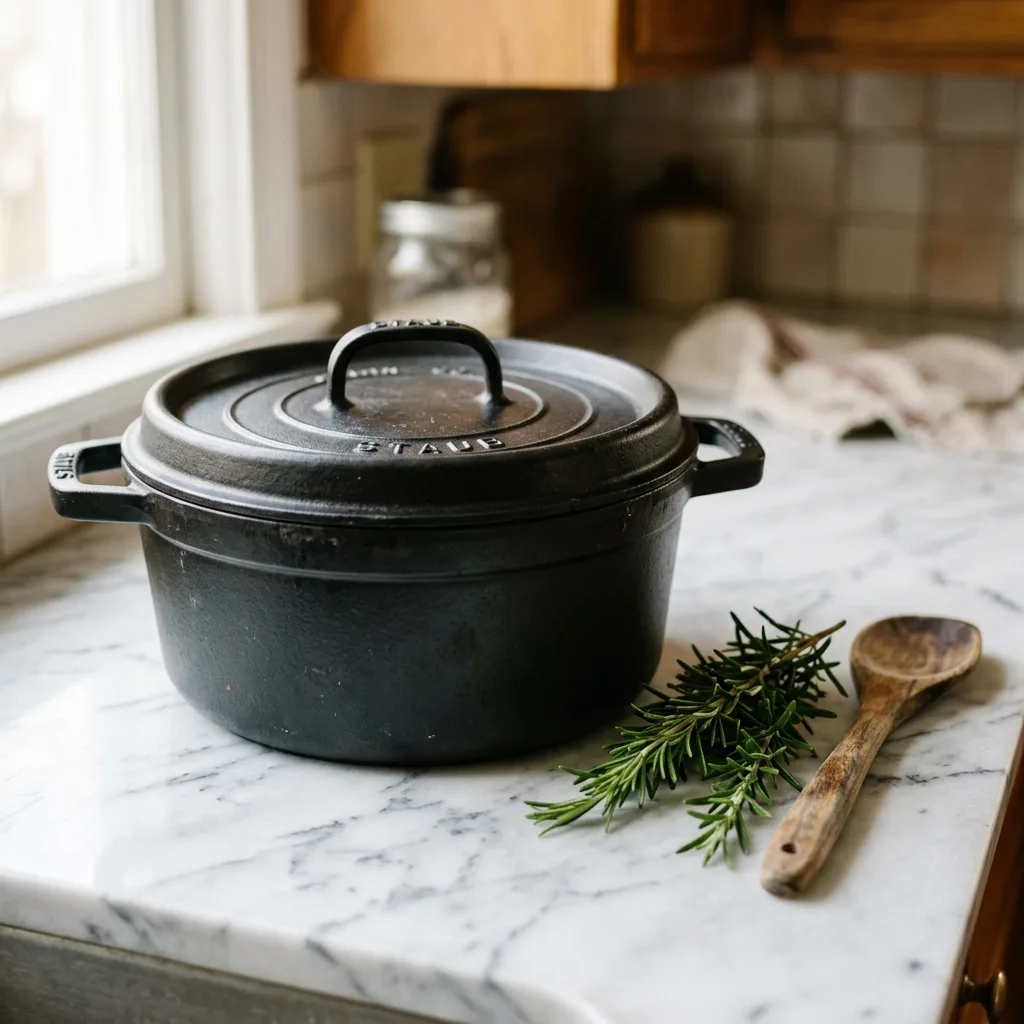 Premium cookware and dining setup