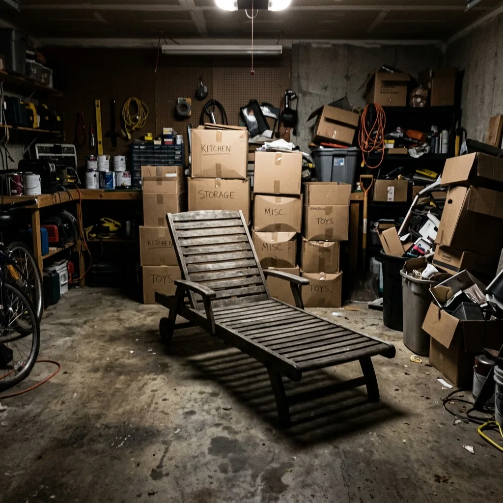 Outdoor lounge chair, original photo
