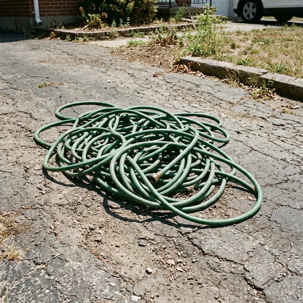 Garden hose, original photo