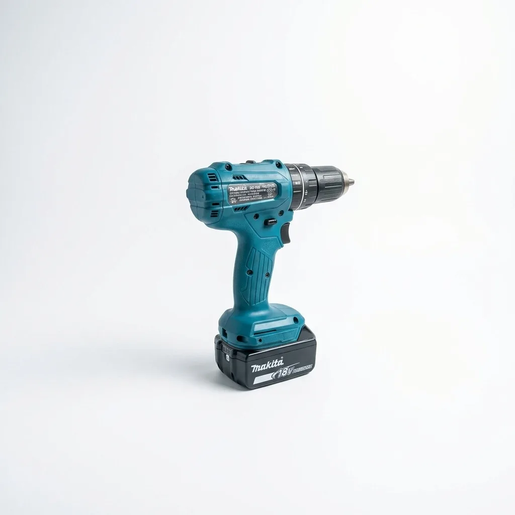 Studio quality optimized photo of a power drill