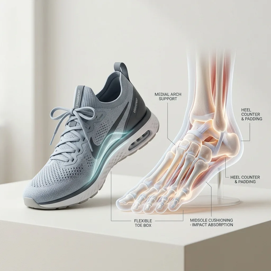 Footwear size and fit conversion chart infographic