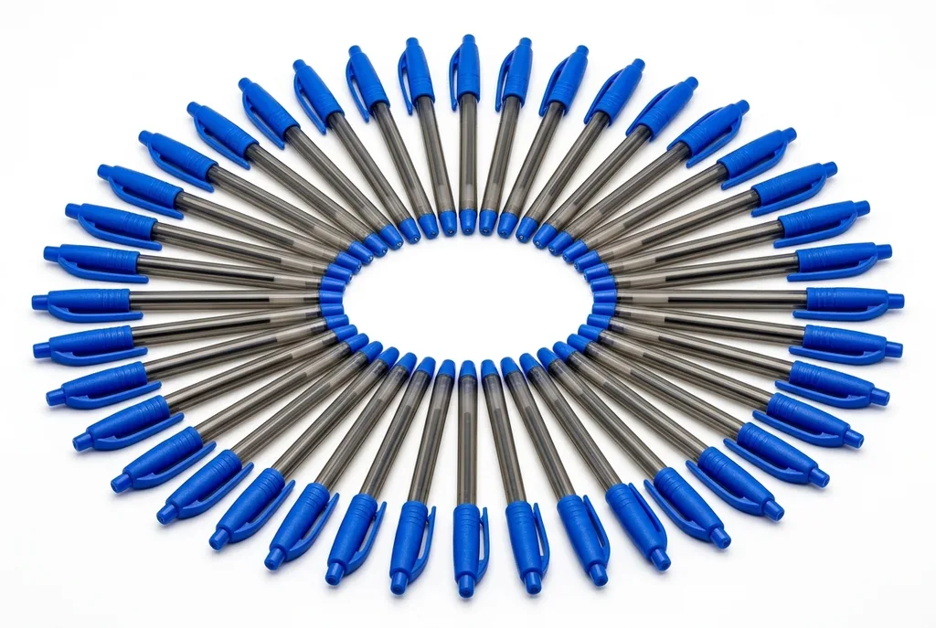 Example optimized multi-pack listing — 60 pens fanned out on white background