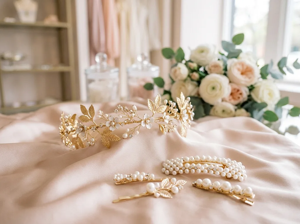 Hair accessories product photos demo
