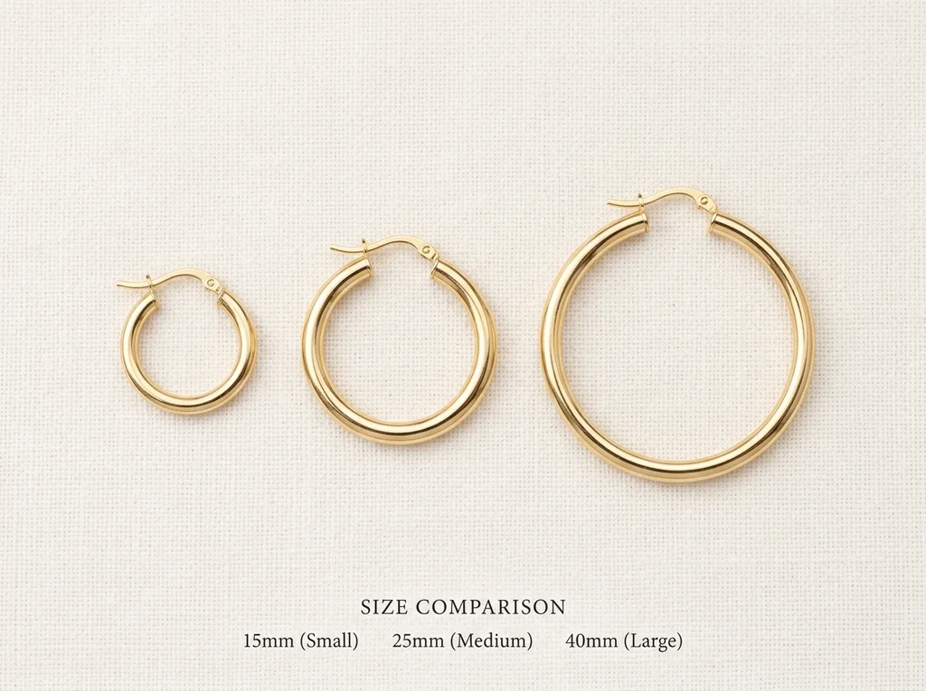 Jewelry sizing chart infographic