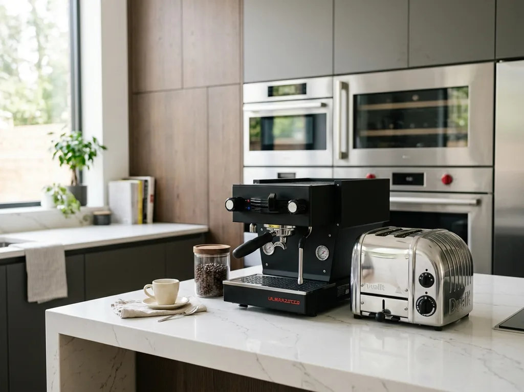 Kitchen appliances on a counter